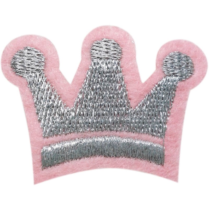 Cutie Bella 皇冠髮夾 全包布手工髮飾Crown-Pinky - 髮夾/髮飾 - 聚酯纖維 粉紅色