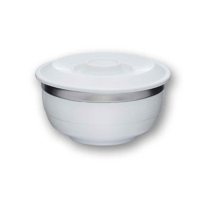 クリエイティブ環境保護兼用ボウル (L) 1100ccホワイト - 茶碗・ボウル - プラスチック ホワイト