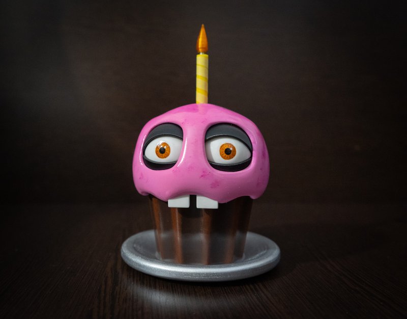 Mr. Cupcake animatronic from the Five Nights at Freddy's (FNAF) - 擺飾/家飾品 - 塑膠 粉紅色