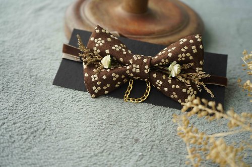 Antique tie modified handmade silk bow tie - Christian Dior - emerald -  wide version - Shop papasbowtie Bow Ties & Ascots - Pinkoi