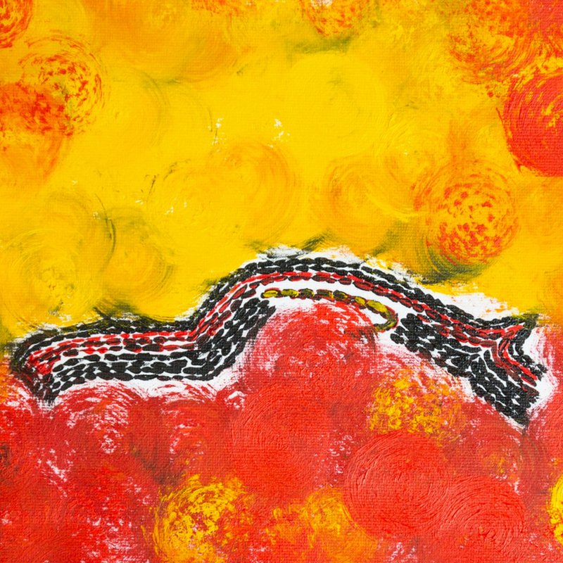 Porsche Car Painting Automobile Original Art Auto Show New York Retro Vintage - 海報/掛畫/掛布 - 其他材質 紅色