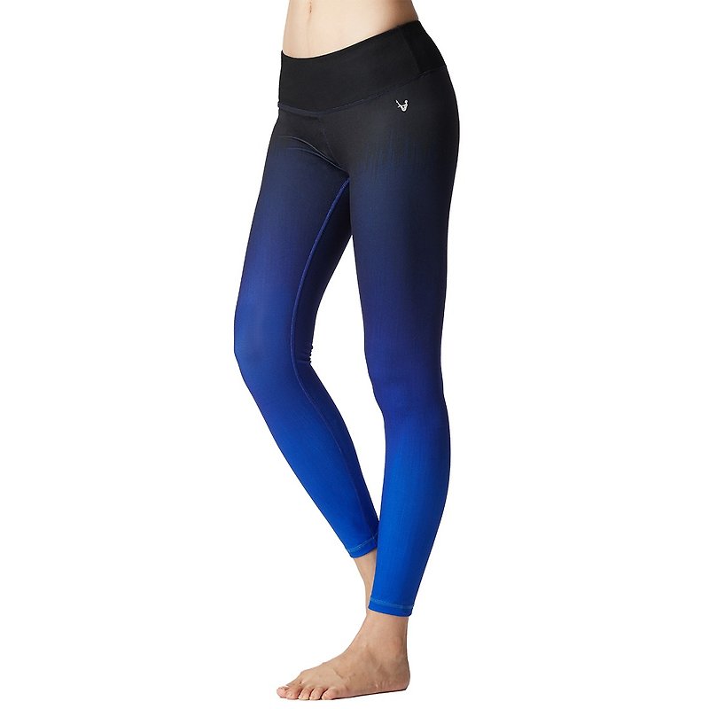 [MACACA] Halo Ningxin Seamless Cropped Pants - ATE7632 Royal Blue - Women's Sportswear Bottoms - Polyester Blue