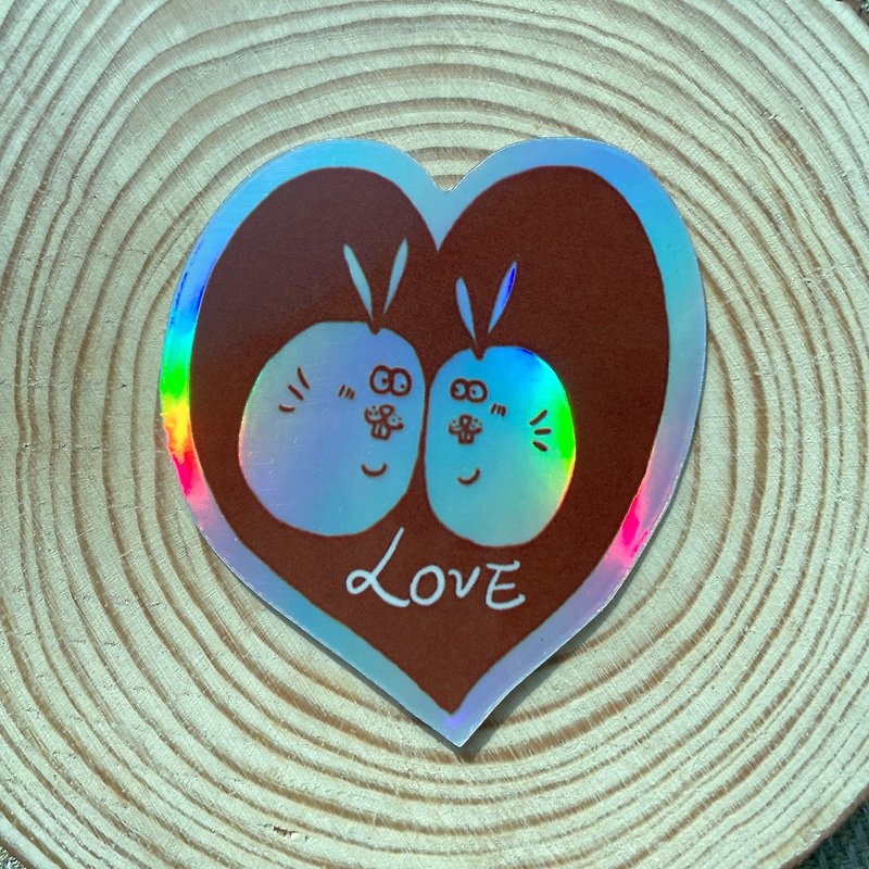 Love Love MObbit Sticker - สติกเกอร์ - กระดาษ สีแดง