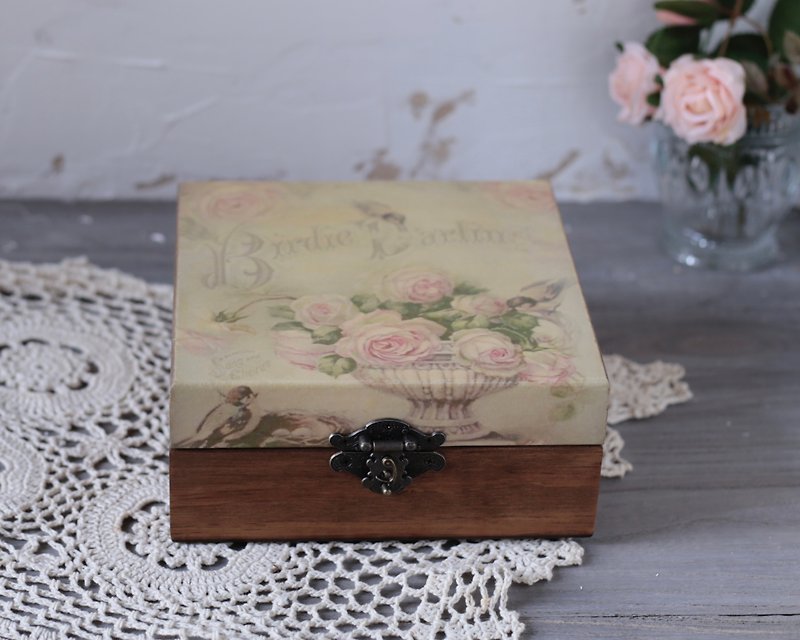 古典玫瑰 25格精油木盒 沾水筆墨水盒 15ML - 香薰/精油/線香 - 木頭 