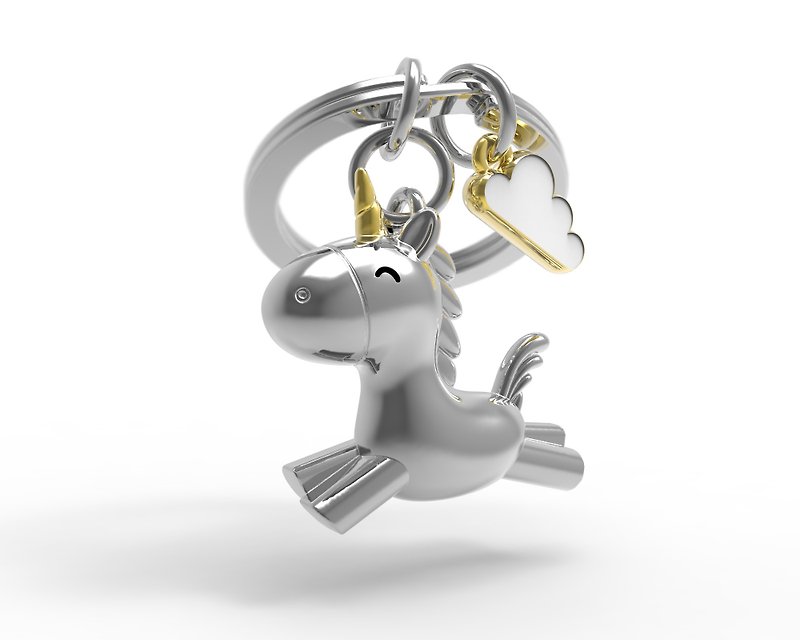 【Metalmorphose】MTM獨角獸鑰匙圈 吊飾/禮品 - 鑰匙圈/鎖匙扣 - 其他金屬 銀色