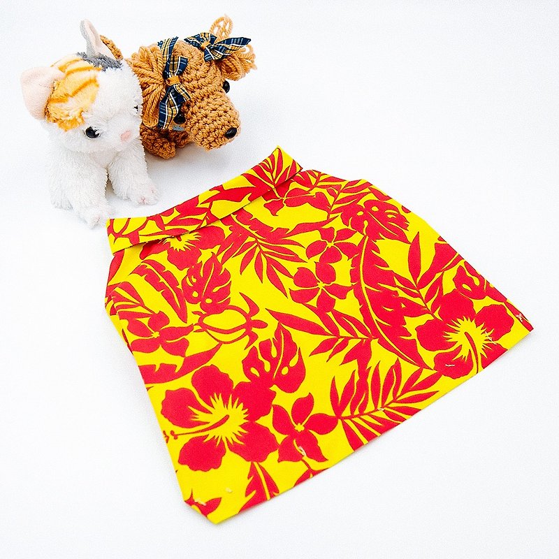 Momojism pet shirt for boy - Hawaiian - Clothing & Accessories - Cotton & Hemp Green