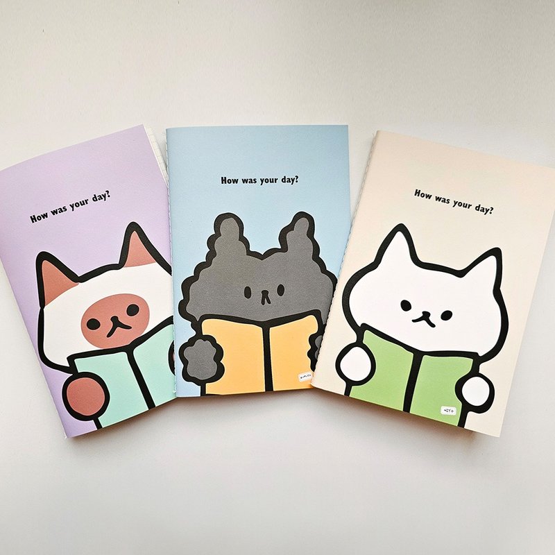Today's Notebooks, Somecats Trio : Hiyo, Gumuyo, Coco - 筆記本/手帳 - 紙 