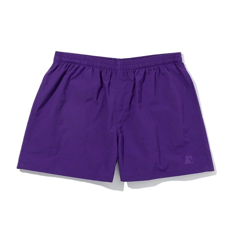 日本限定POLER NYLON WIDE STUFF SHORTS 尼龍寬版短褲 / 紫 - 男短褲/工作短褲 - 尼龍 紫色