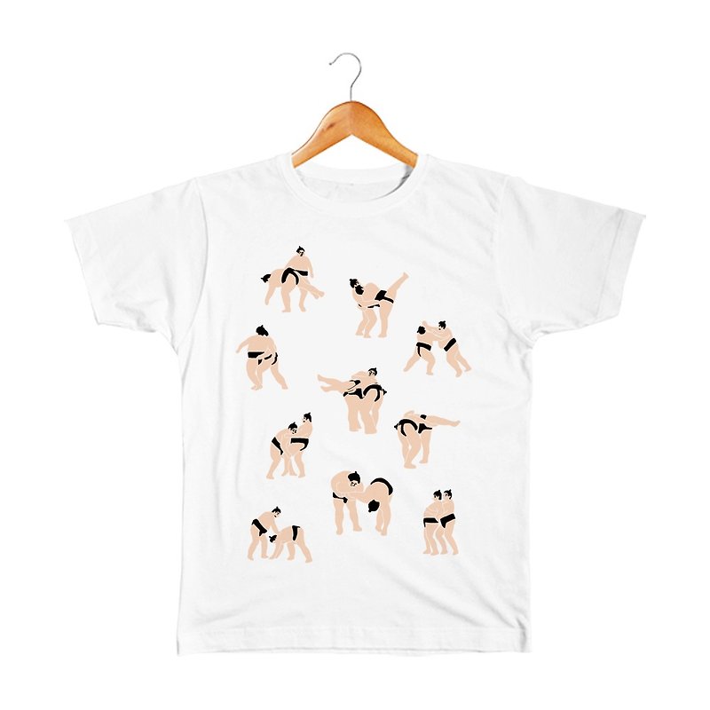おすもうさん４ Kids T-shirt - Tops & T-Shirts - Cotton & Hemp White