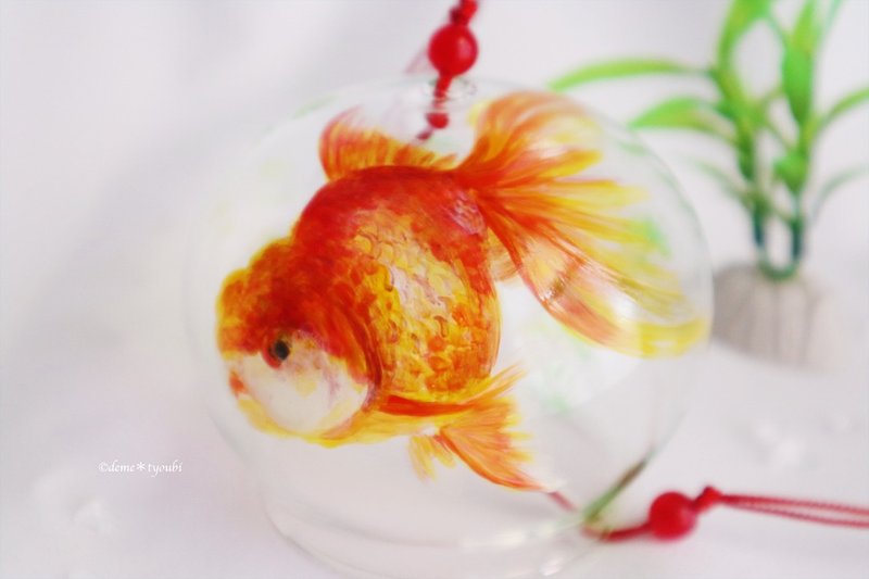風鈴-更紗オランダ獅子頭- - 擺飾/家飾品 - 玻璃 橘色