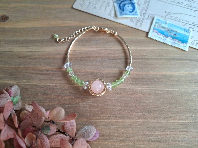 i sea you - early spring - green Stone, Stone, citrine - สร้อยข้อมือ - เครื่องประดับพลอย สีเขียว