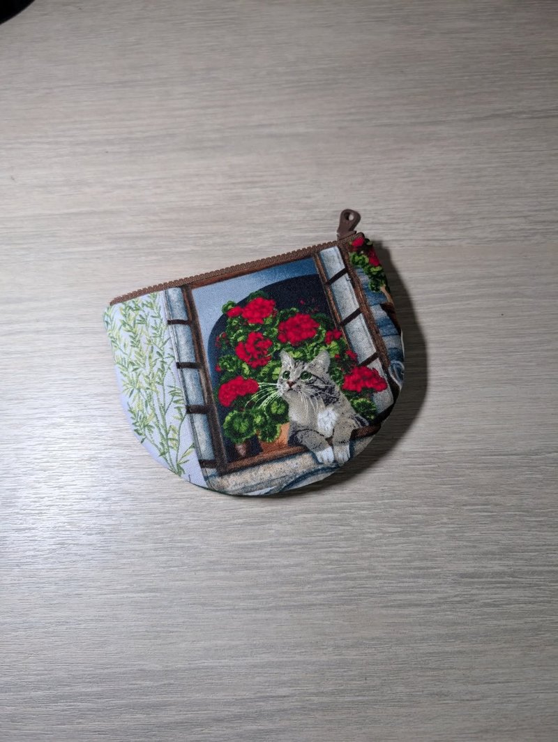 半圓零錢包 - 零錢包/小錢包 - 棉．麻 