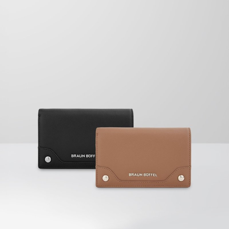 【結帳贈擦拭布乙條】絲妲莎-S 11卡兩折中夾-兩色/BF875-501 - 錢包/皮夾/長短夾 - 真皮 多色