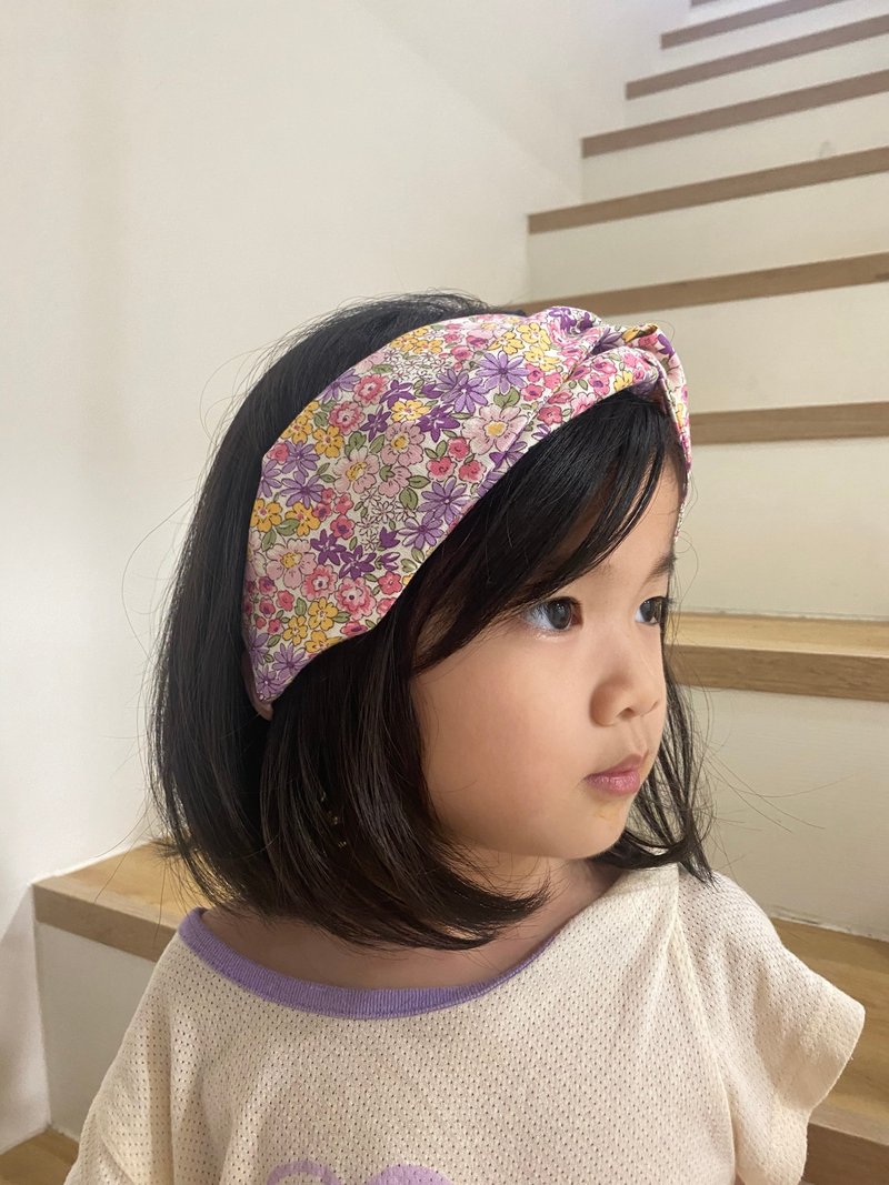 【TiNa】Handmade headbands, children's headbands, cross headbands, adult/kid/baby headbands - Hair Accessories - Cotton & Hemp Multicolor