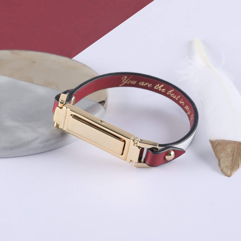 【MANAAKI】Inizio bracelet leather - สร้อยข้อมือ - วัสดุอีโค หลากหลายสี