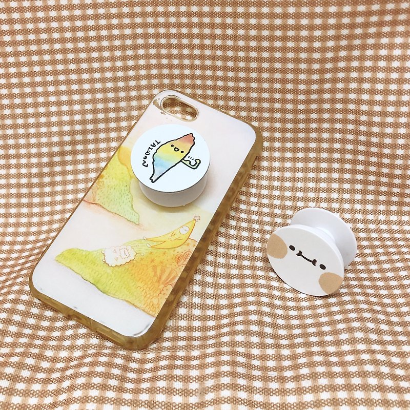 Huang Jiaoxing's mobile phone airbag holder - Phone Accessories - Plastic Multicolor