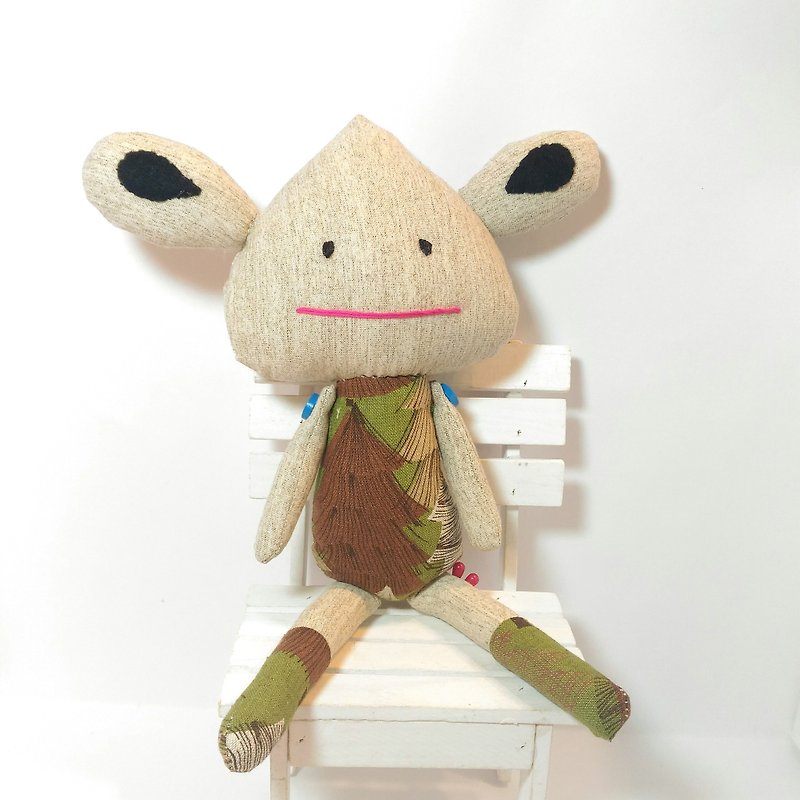 Alien Baby ~ Handmade Doll - Stuffed Dolls & Figurines - Cotton & Hemp 