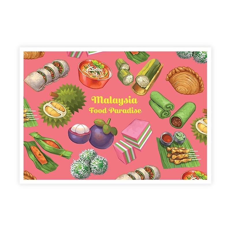 MSP Malaysia Food Paradise Kuih-Muih - Cards & Postcards - Paper 