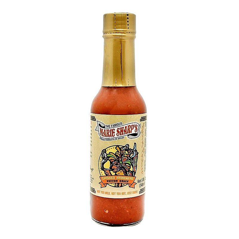 Marie Sharp's Baylis Chili Sauce Smoked Large Bottle 148ml - Sauces & Condiments - Glass Multicolor
