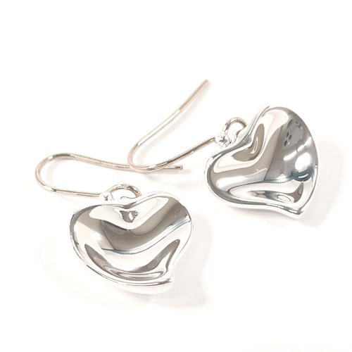 美品 Tiffany&Co. ティファニー カーブドハート シルバー ピアス TIFFANY&Co. ティファニー ピアス カーブドハート エルサ