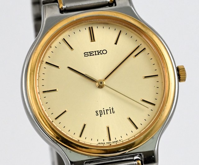 SEIKO SPIRIT 腕時計 Gold-tone Seiko Spirit Vintage Watch | Seiko 1F21-0H70 R1 A6