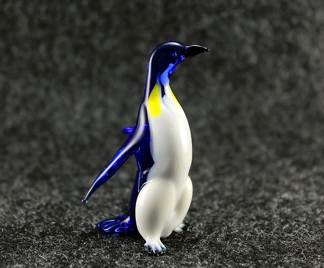 Handmade Blown Mini Glass Penguin