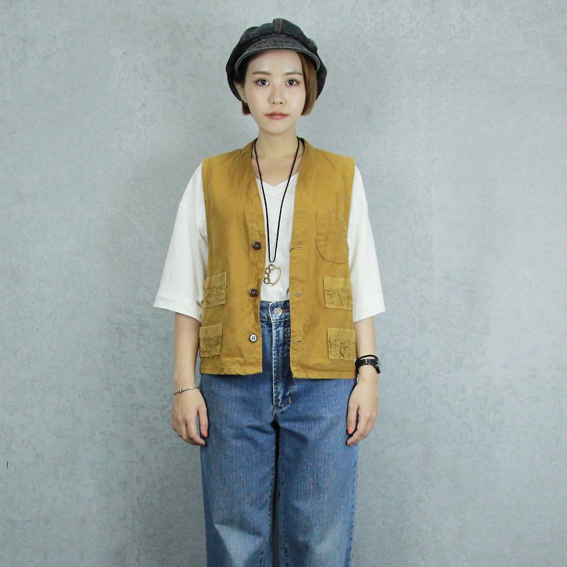 Tsubasa.Y Ancient Houses Yellow Hocking Vest 004, Hunting vest - Women's Vests - Other Materials 