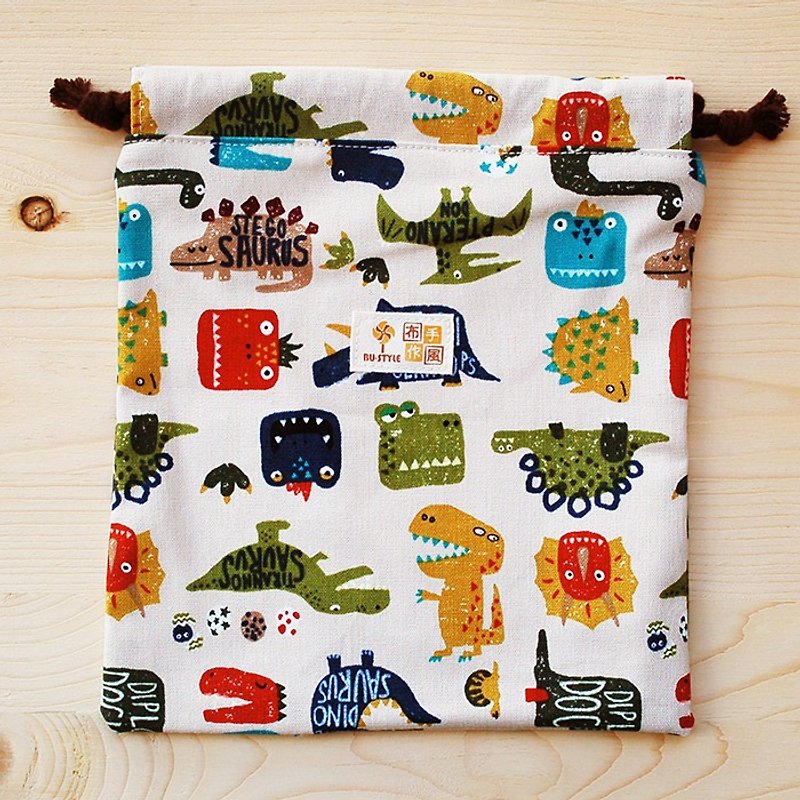 Dinosaur World Bunch Pocket (Large) - กระเป๋าเครื่องสำอาง - ผ้าฝ้าย/ผ้าลินิน หลากหลายสี