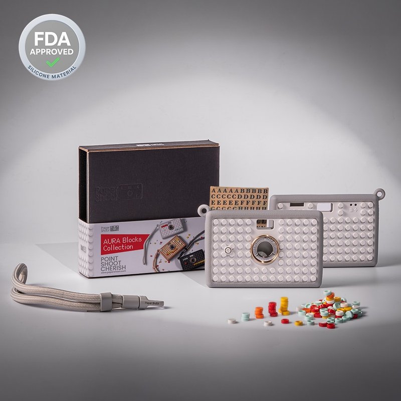 【單殼】Aura Bricks 石英塊 (含手繩)PaperShoot - 相機/拍立得/底片相機 - 其他人造纖維 