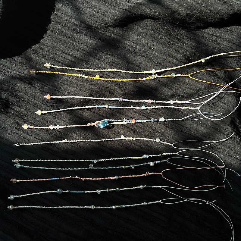 ELA's exclusive design series of extremely kumihimo bracelets - Bracelets - Crystal 