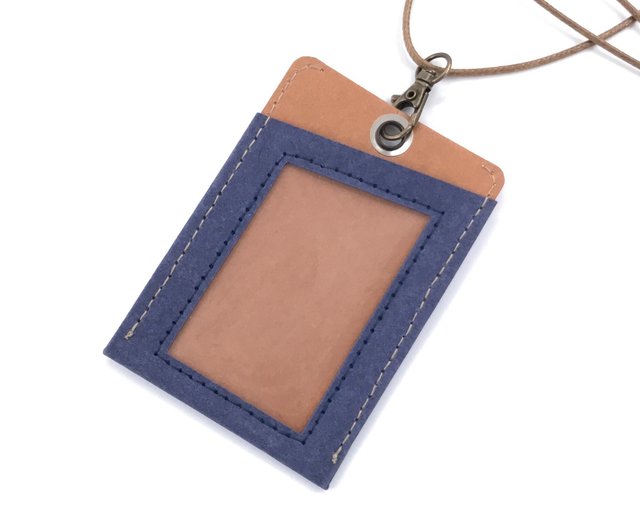 Keychain ID Holder Wallet - Corgi Leather Keychain ID Holder Wallet - Corgi Leather