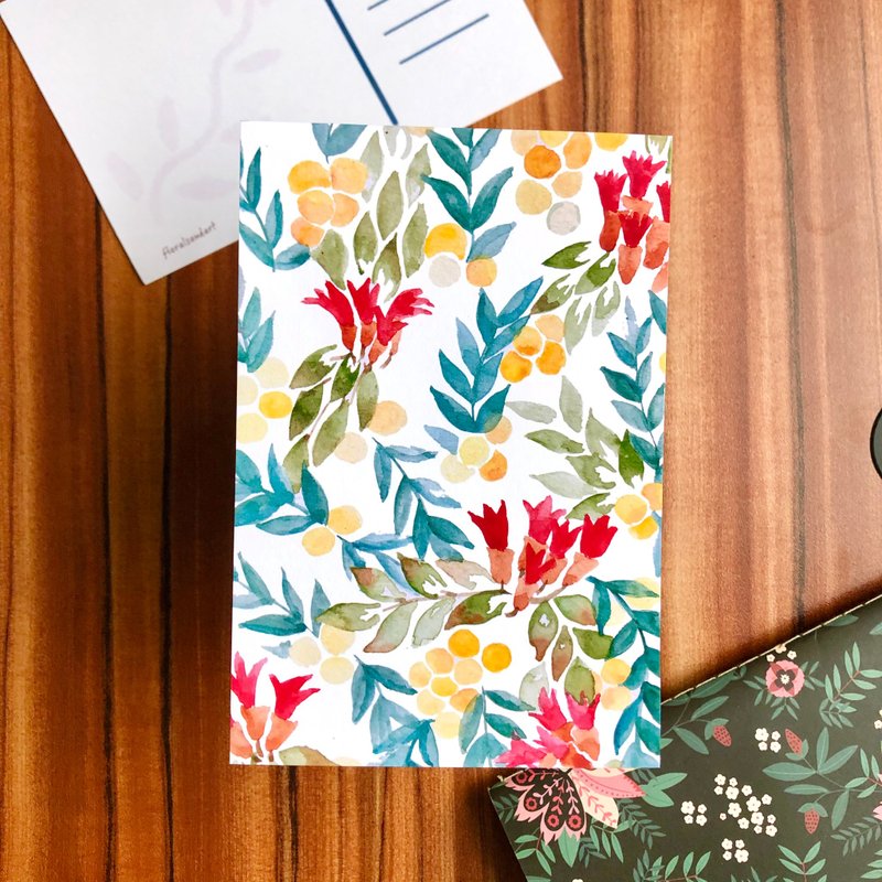 Tropical flower postcard - Cards & Postcards - Paper Multicolor