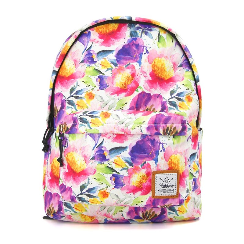 Floral Splash  Backpack - กระเป๋าเป้สะพายหลัง - กระดาษ 
