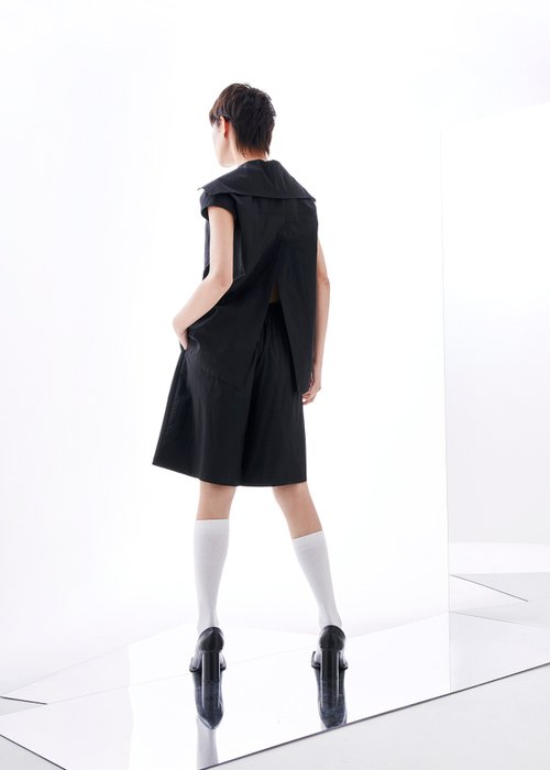 プリーツクロップドパンツ - ショップ the bugLab パンツ ユニ