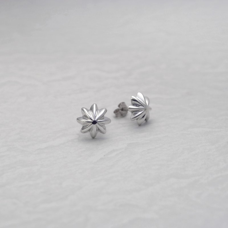 925純銀 concho 耳環 (XL) - 耳環/耳夾 - 純銀 銀色