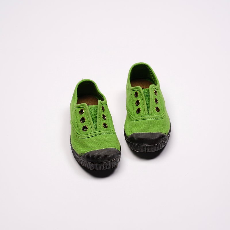 西班牙帆布鞋 CIENTA T955997 06 綠色 黑底 經典布料 童鞋 - 童裝鞋 - 棉．麻 綠色