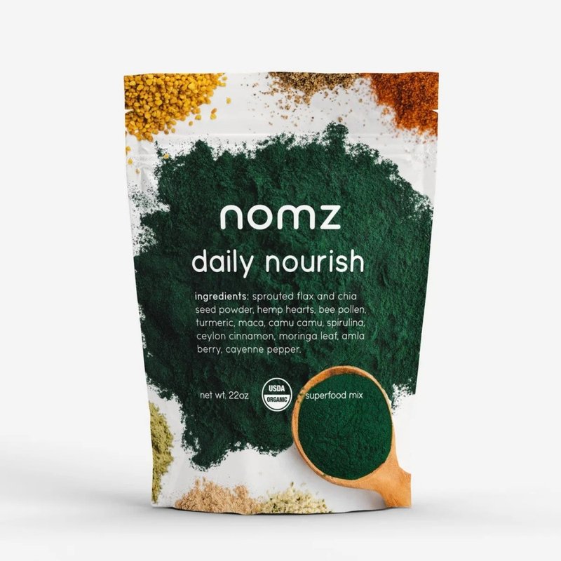 Daily Nourish Organic Superfood Nutritional Powder (22oz) - Oatmeal/Cereal - Fresh Ingredients Green