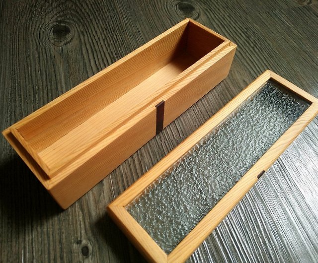 Cherish Wood Pencil Cases I, Wooden Slide Top Pencil Box