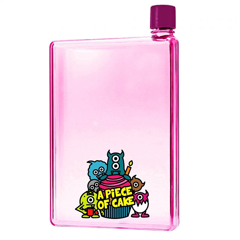 【茶創樂】 書形水樽(A5) - 水壺/水瓶 - 塑膠 粉紅色