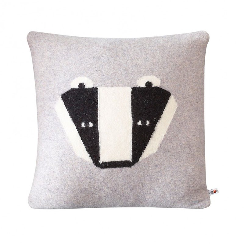 [Winter Sale] Badger Pure Wool Pillow | Donna Wilson - หมอน - ขนแกะ สีเทา