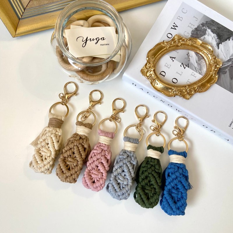 Macrame Woven Charm Charm Accessory Key Ring Gifts - Keychains - Cotton & Hemp 