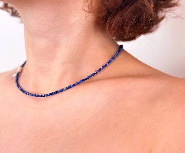 ラピスラズリネックレス2 - ショップ emotive ネックレス - Pinkoi