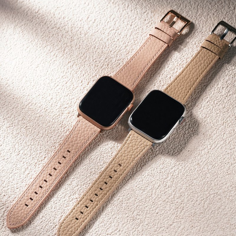 Apple watch - pebbled pattern collection strap - สายนาฬิกา - หนังแท้ 