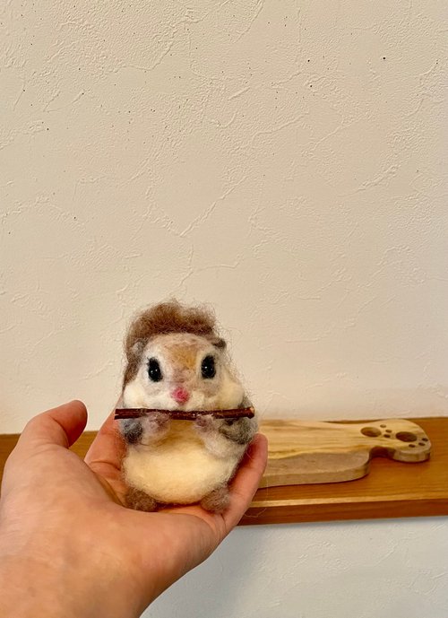 エゾモモンガ - ショップ yottymikan 編み物/刺繍/羊毛フェルト/裁縫