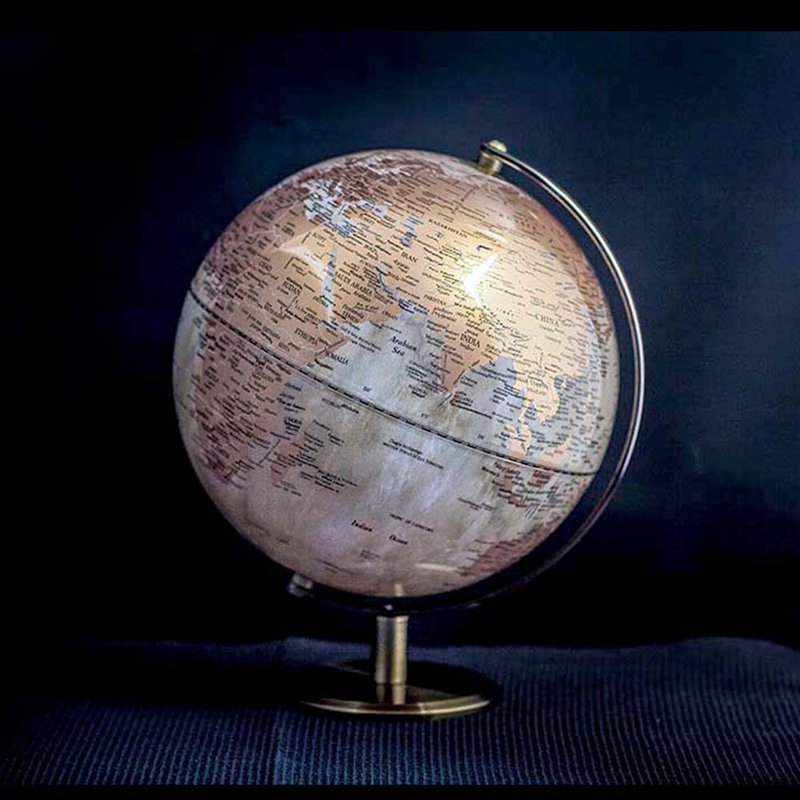 Skyglobe 10吋金色大理石紋路地球儀(英文版) - 擺飾/家飾品 - 其他金屬 金色