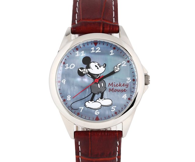 大人のディズニー腕時計 ミッキーマウス 腕型針 シェル文字盤 シリアルナンバー入り100本生産品 ショップ 東京ウオッチカンパニー 腕時計 Pinkoi