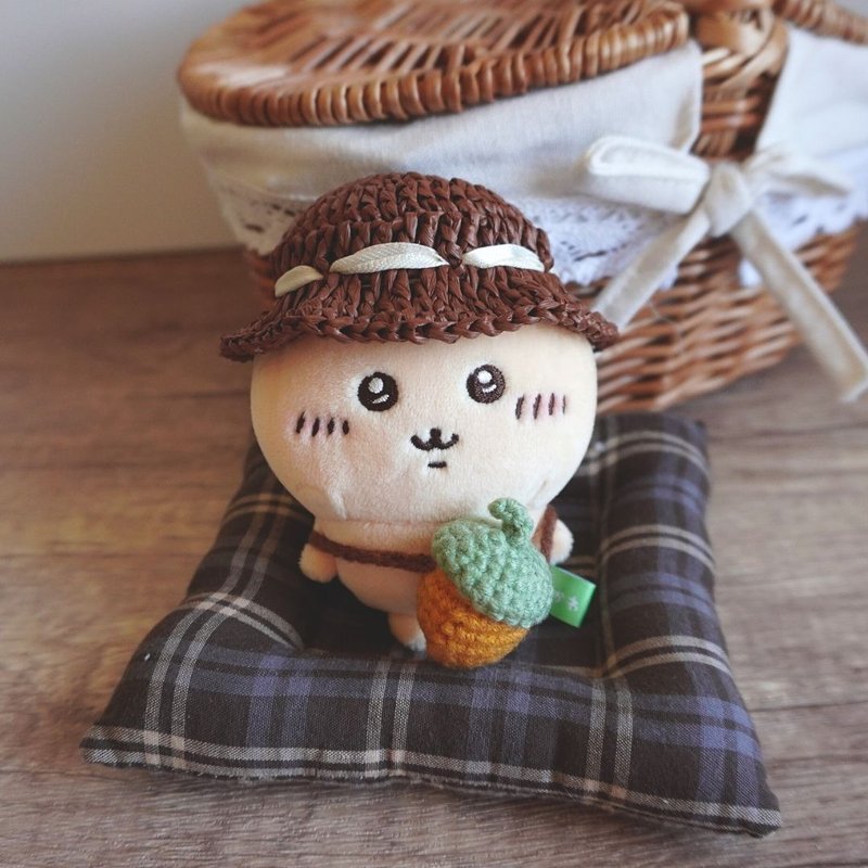 秋實果果-秋日午茶會 娃衣 吉伊卡哇 ちいかわ Chiikawa 10cm適用 - 公仔/玩偶 - 棉．麻 咖啡色