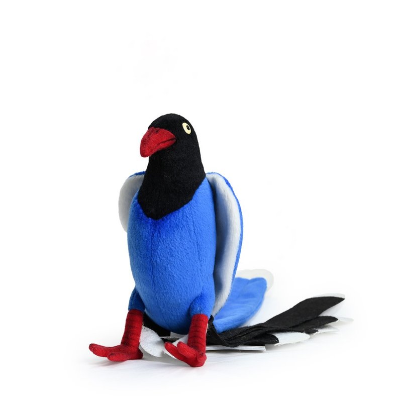 Hansa 7137-Taiwan Blue Magpie 19 cm tall - ตุ๊กตา - วัสดุอีโค สีน้ำเงิน