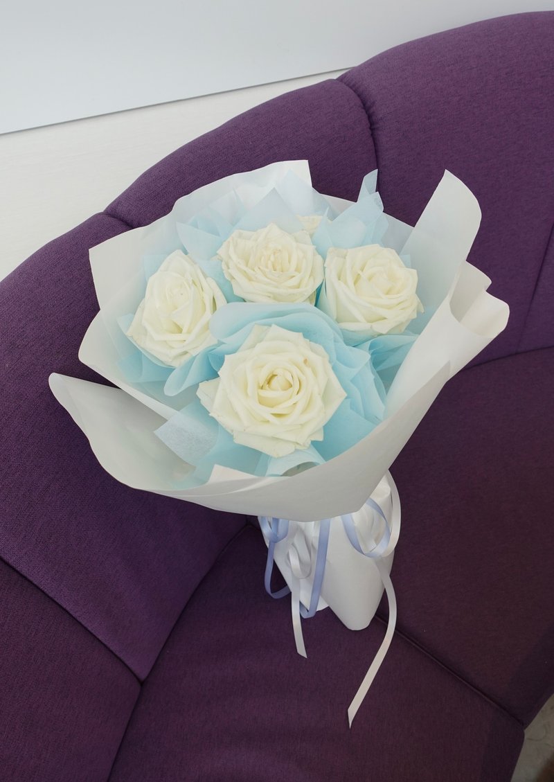 White rose bouquet birthday bouquet proposal bouquet girlfriend gift - Plants - Plants & Flowers White