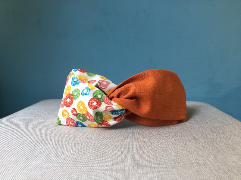 Classic Hairband / Candy-Orange - Headbands - Cotton & Hemp Orange